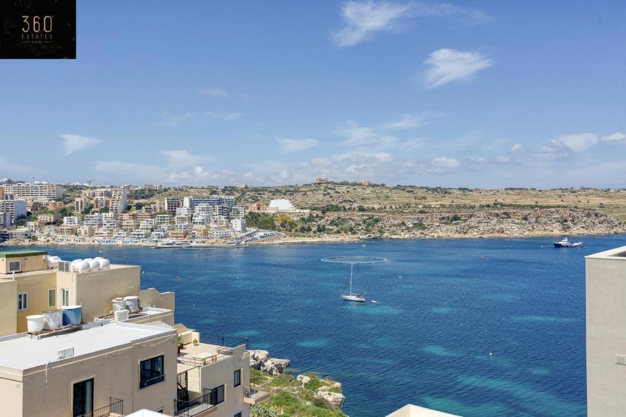 Lux Sea Front Penthouse With Breathtaking Views In St Pauls By 360 Estates Apartamento St. Paul's Bay Exterior foto