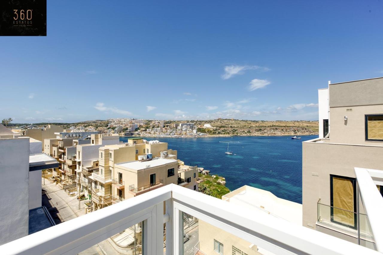 Lux Sea Front Penthouse With Breathtaking Views In St Pauls By 360 Estates Apartamento St. Paul's Bay Exterior foto